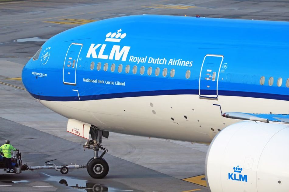 Avion KLM Royal Dutch Airlines au sol