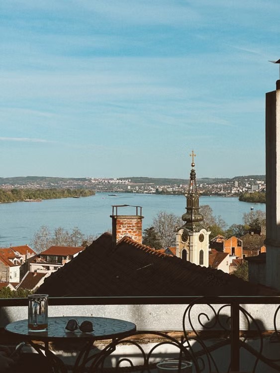 Le Danube depuis les hauteurs de Belgrade